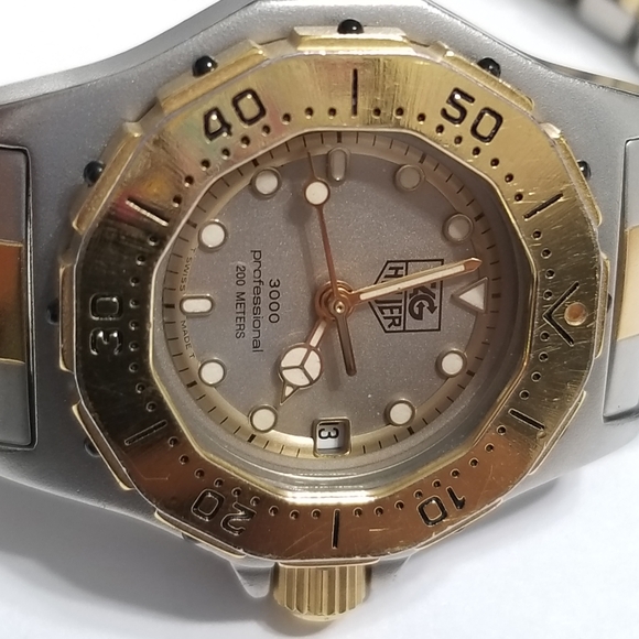 Authentic Tag Heuer two tone Swiss made watch. - Picture 4 of 16
